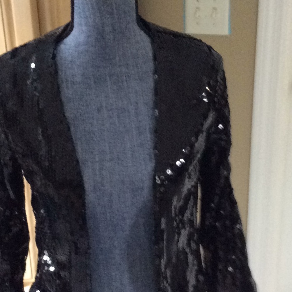 Sequin bolero black jacket